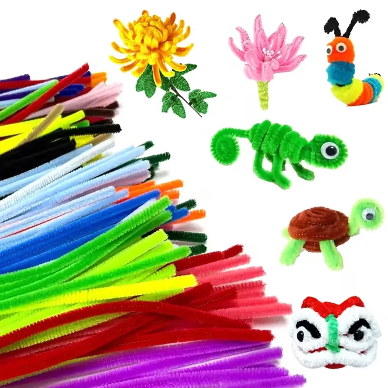 Fuzzy Wire - 27 Pcs Soft Fabric Metal Wire Picker for DIY Crafts, Hair Accessories & Floral Arrangements (MT-003)